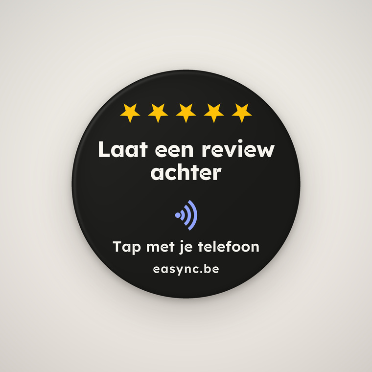 [EAS-T1] Google review tag, round and self-adhesive