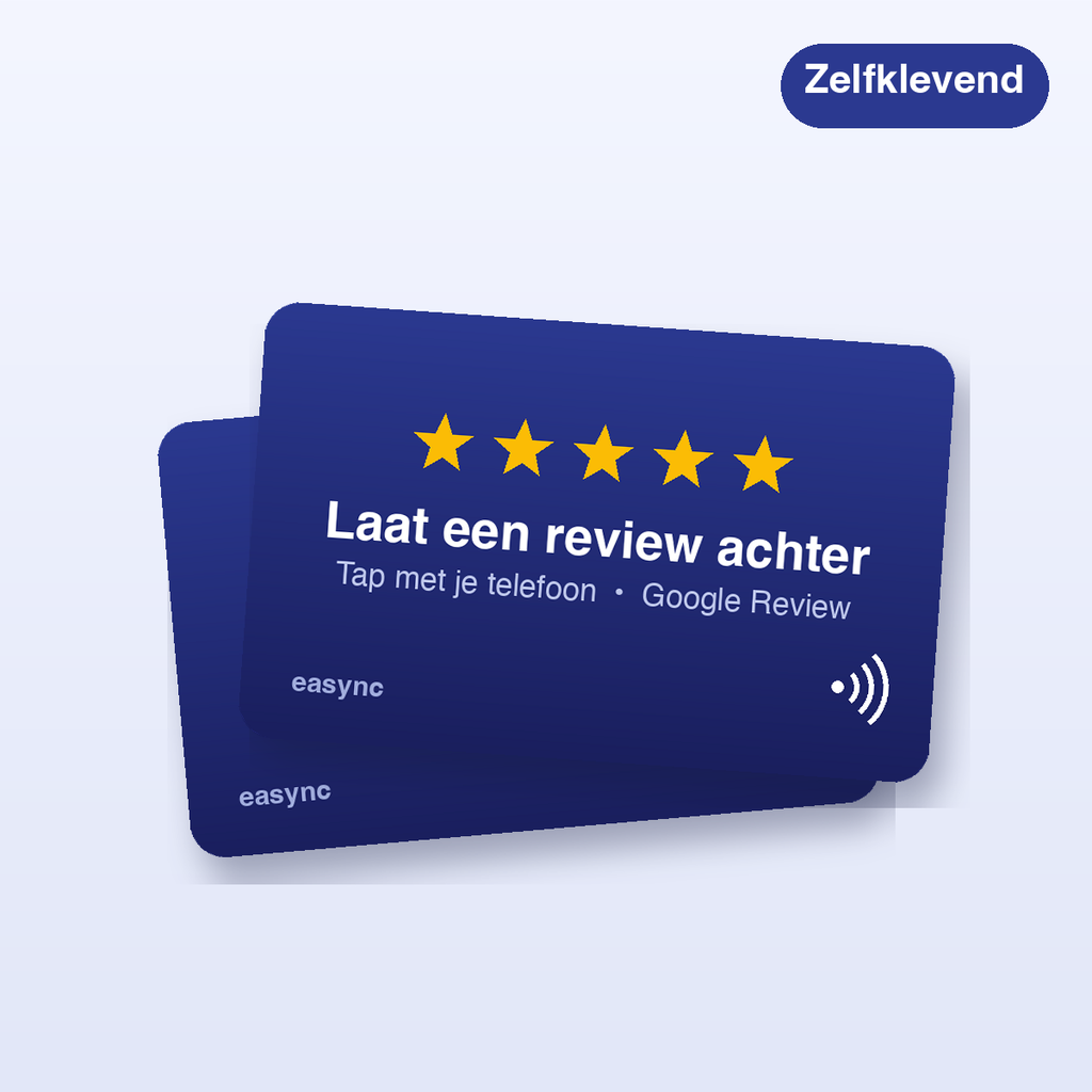 [EAS-R3] Google Review Stickers, 2 stuks (zelfklevend)