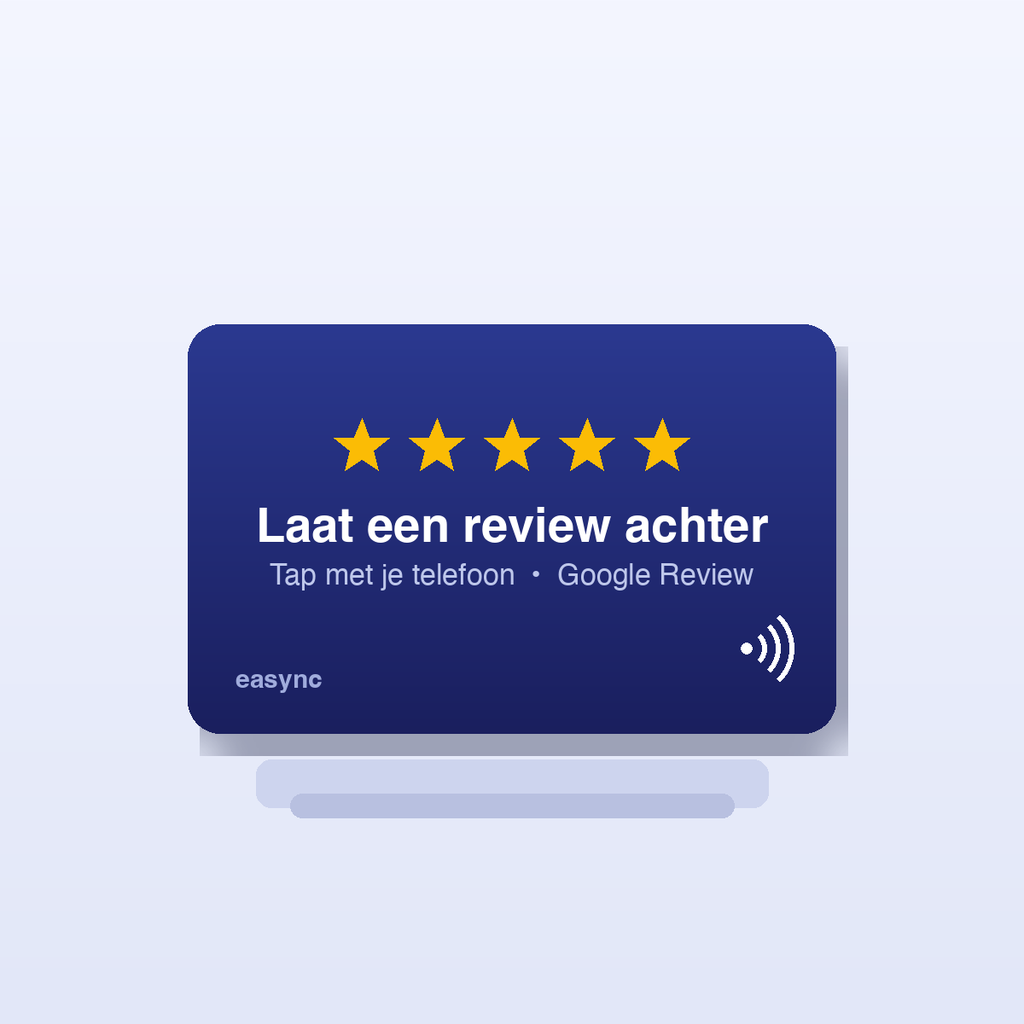 [EAS-R4] Google Review Balieset met kaart, houder en stickers